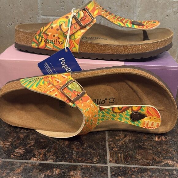 Birkenstock Papillio Unisex Gizeh Birko-Flor African Wax Gold Gizeh size 43 - Picture 5 of 7